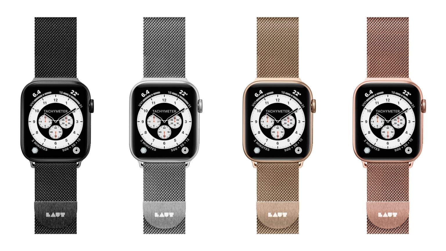 These elegant Milanese mesh bands from Laut are 25% off.