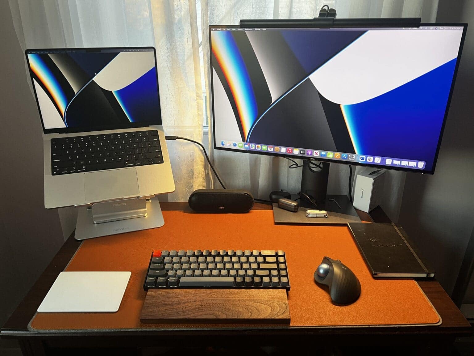 In my case, the great sub-$50 adds were a wrist rest (wood or memory foam), a laptop stand and a monitor light bar.