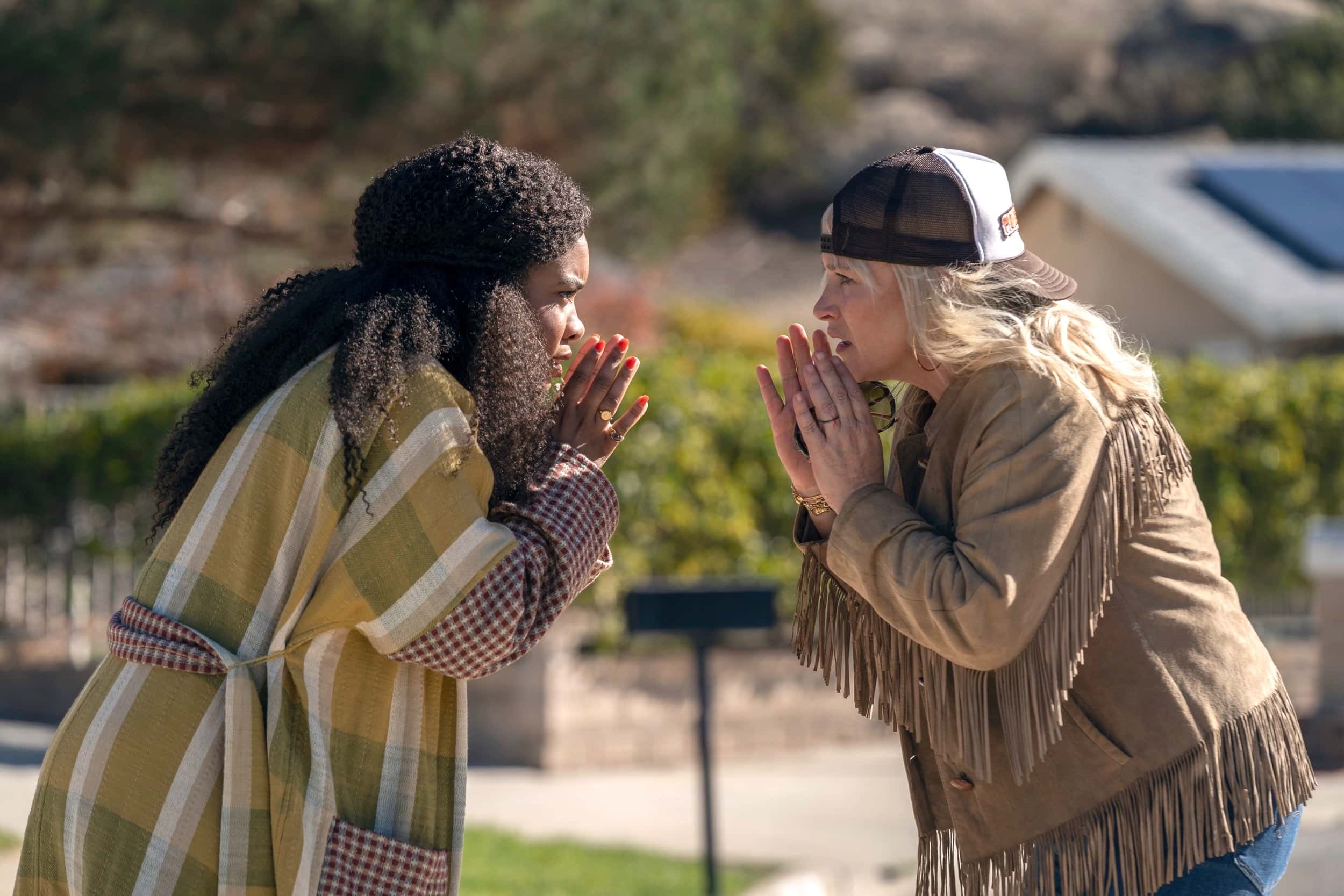 Weruche Opia and Patricia Arquette in 