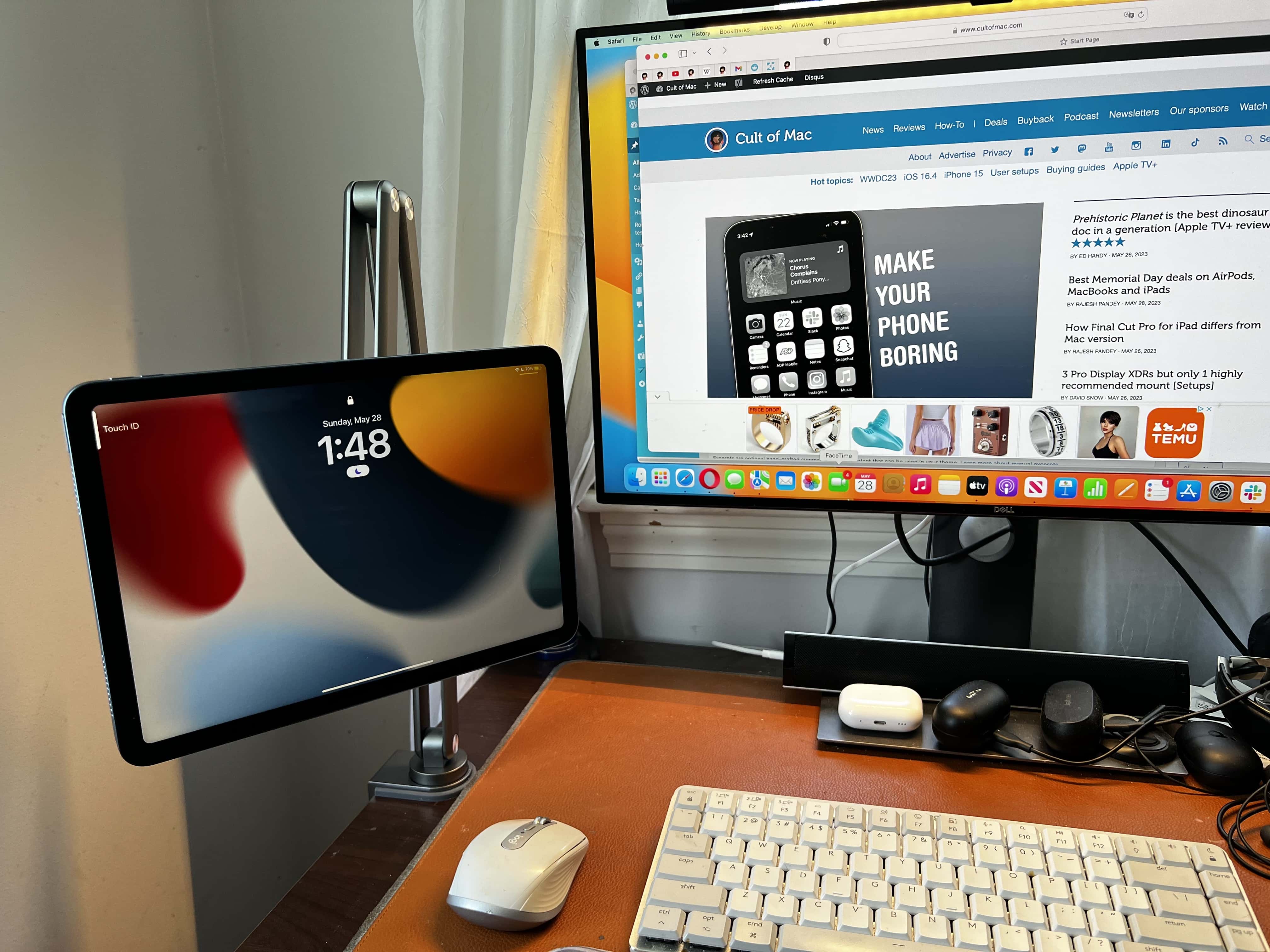 If you like your iPad mounted for use with your computer setup -- hello, Universal Control and Sidecar -- this mount can help.