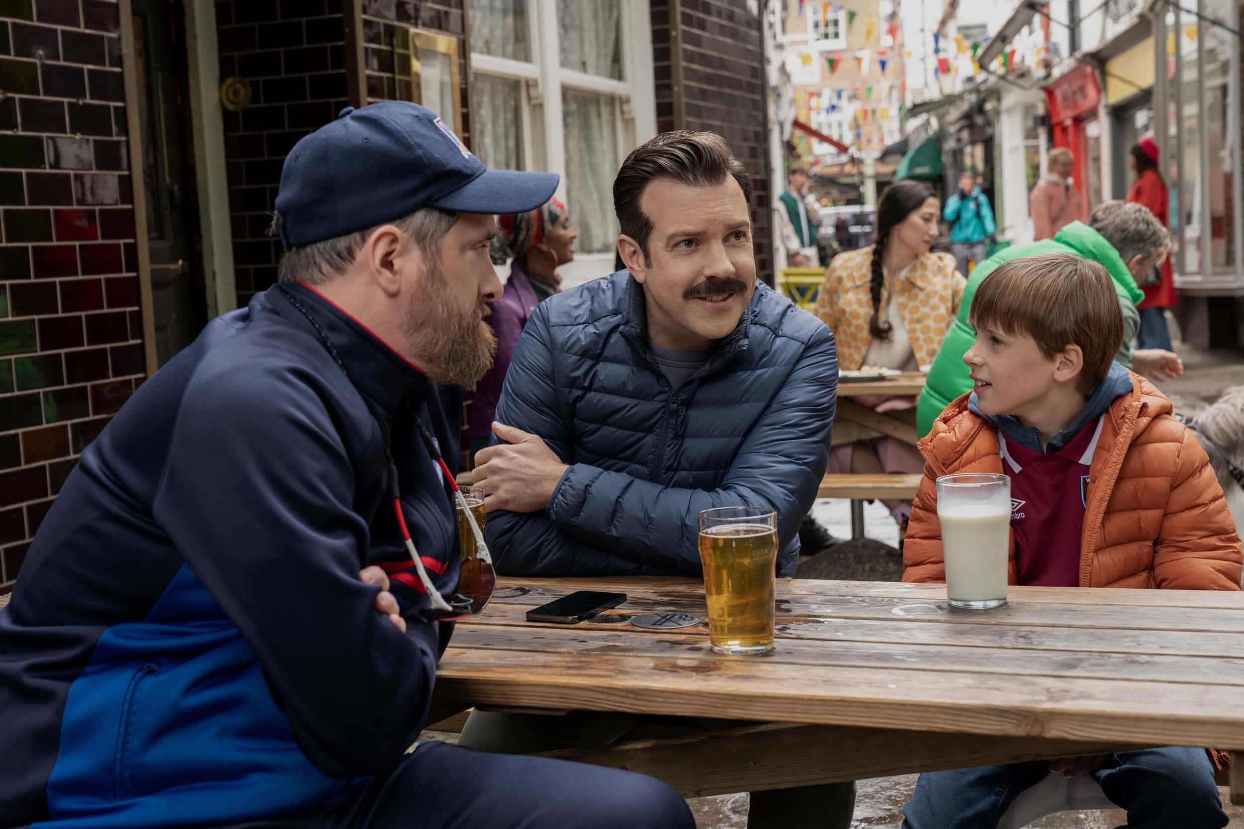 Brendan Hunt, Jason Sudeikis and Gus Turner in 