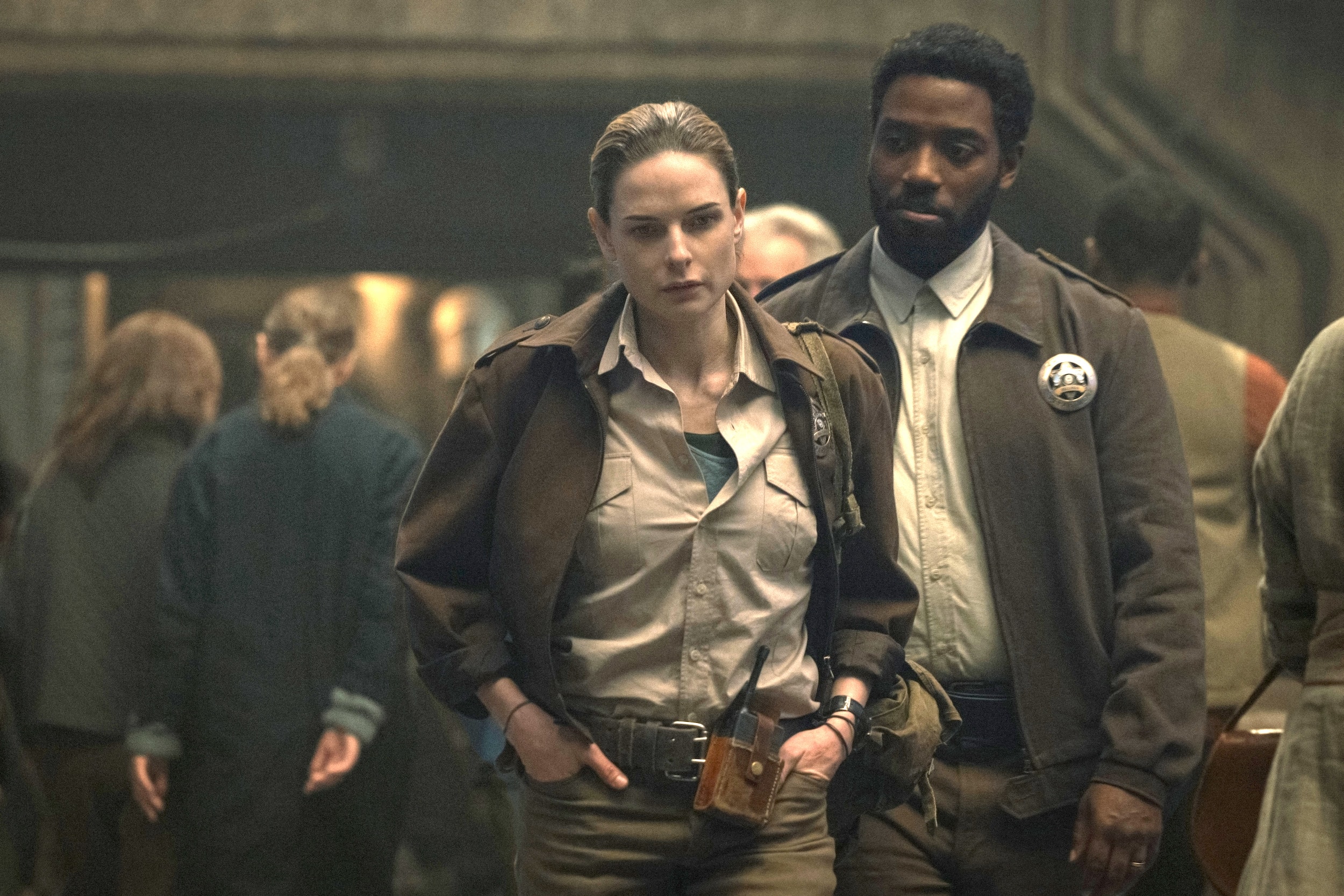 Rebecca Ferguson and Chinaza Uche in 