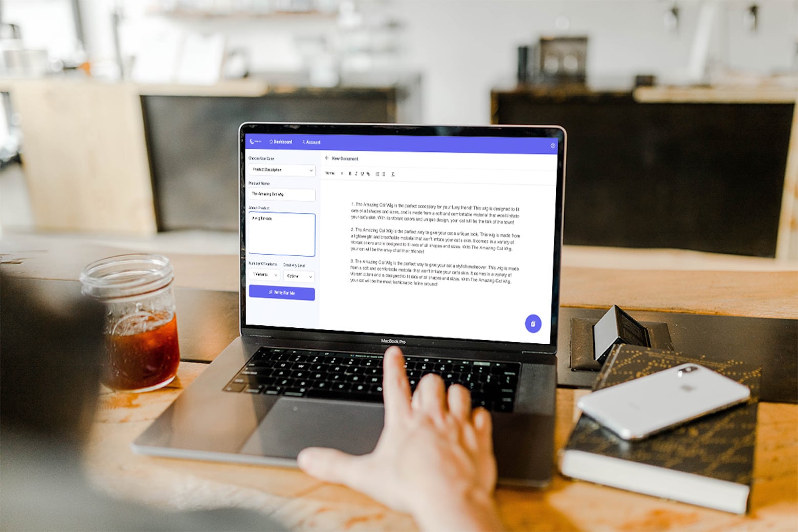 Write Bot uses AI to help you write your content faster for only $39.99.