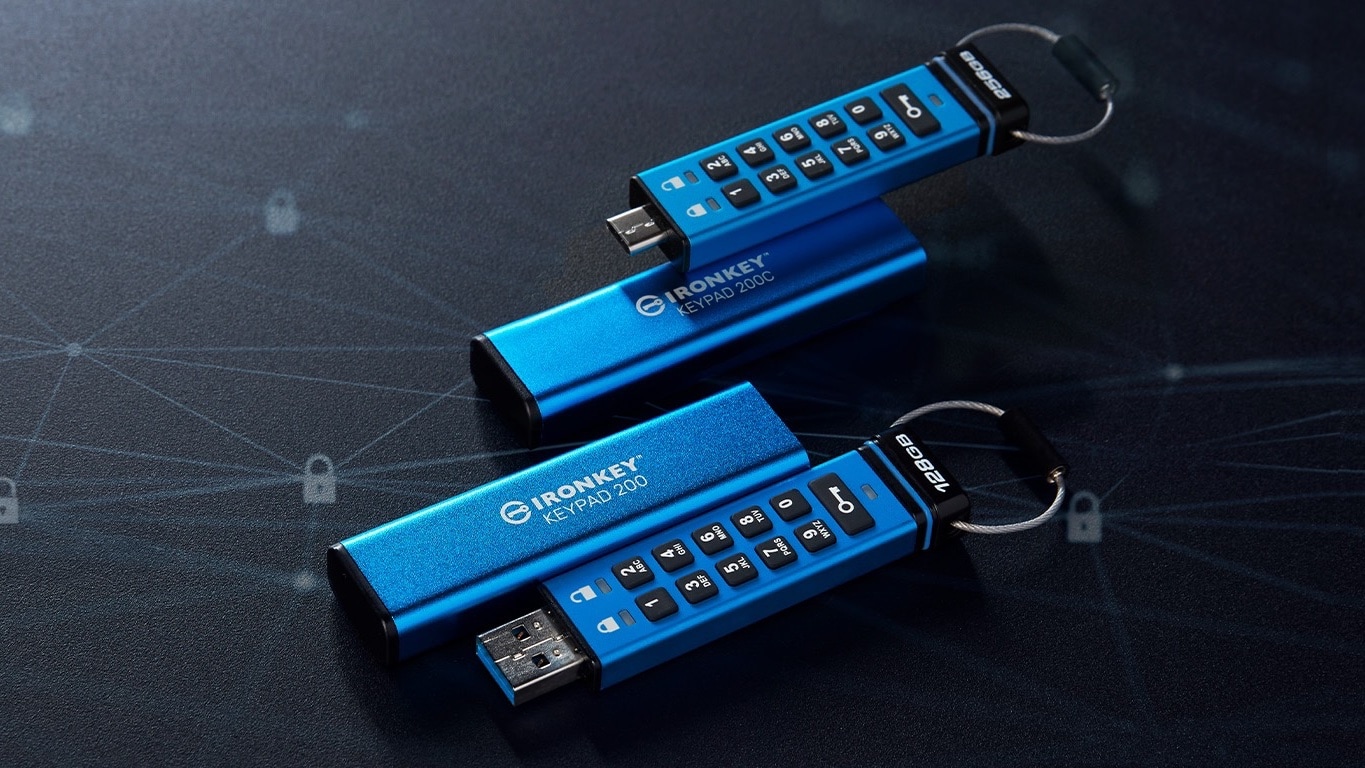 Kingston's encrypted flash drive with a keypad get more Mac friendly