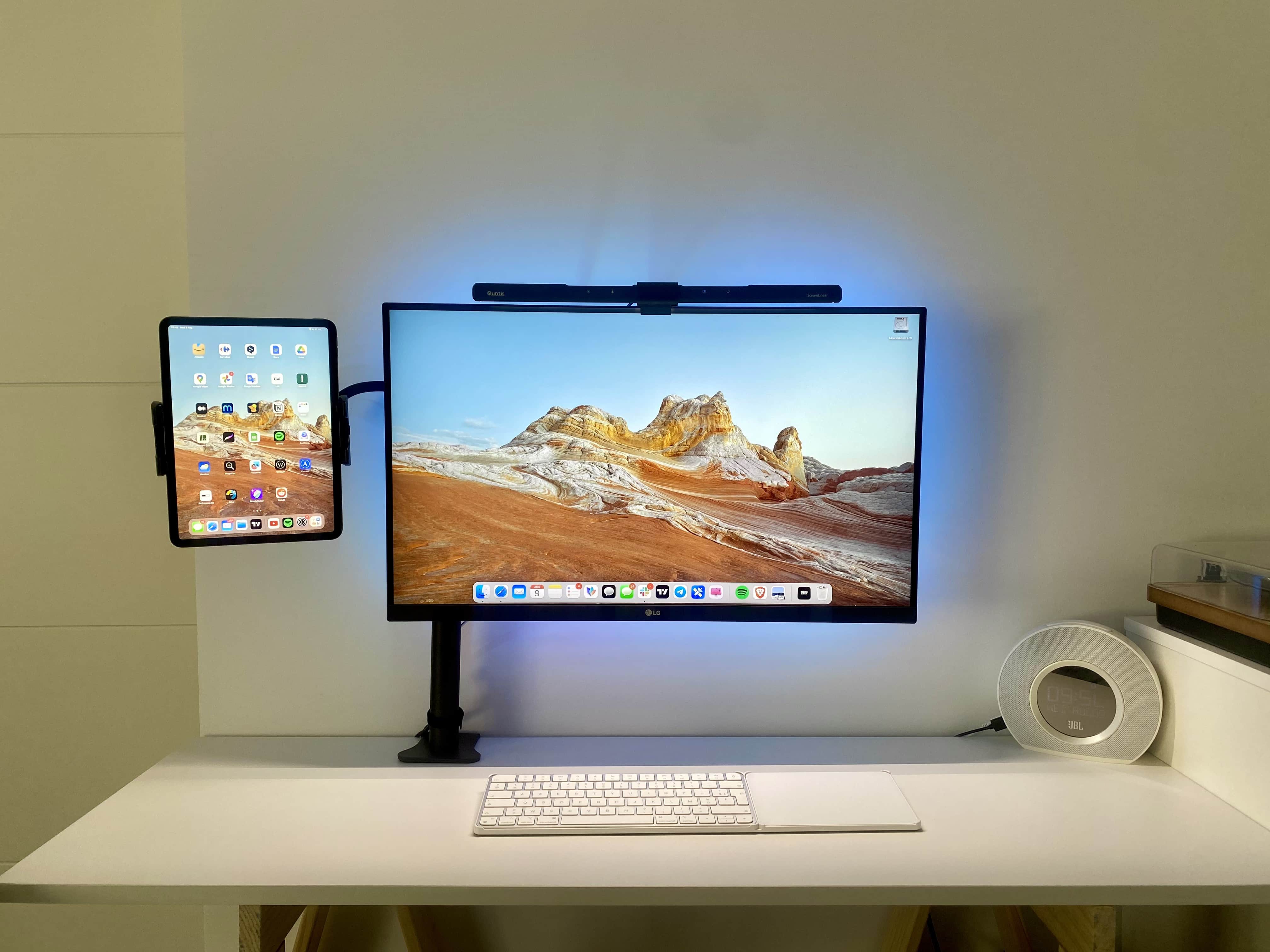 The little iPad holder makes using Sidecar or Universal Control a cinch.