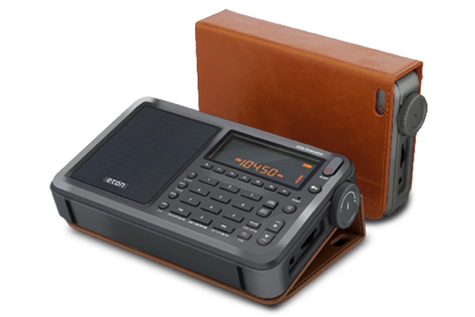 Eton Elite Executive multiband radio with leather cover (AM/FM, shortwave, longwave, etc.)