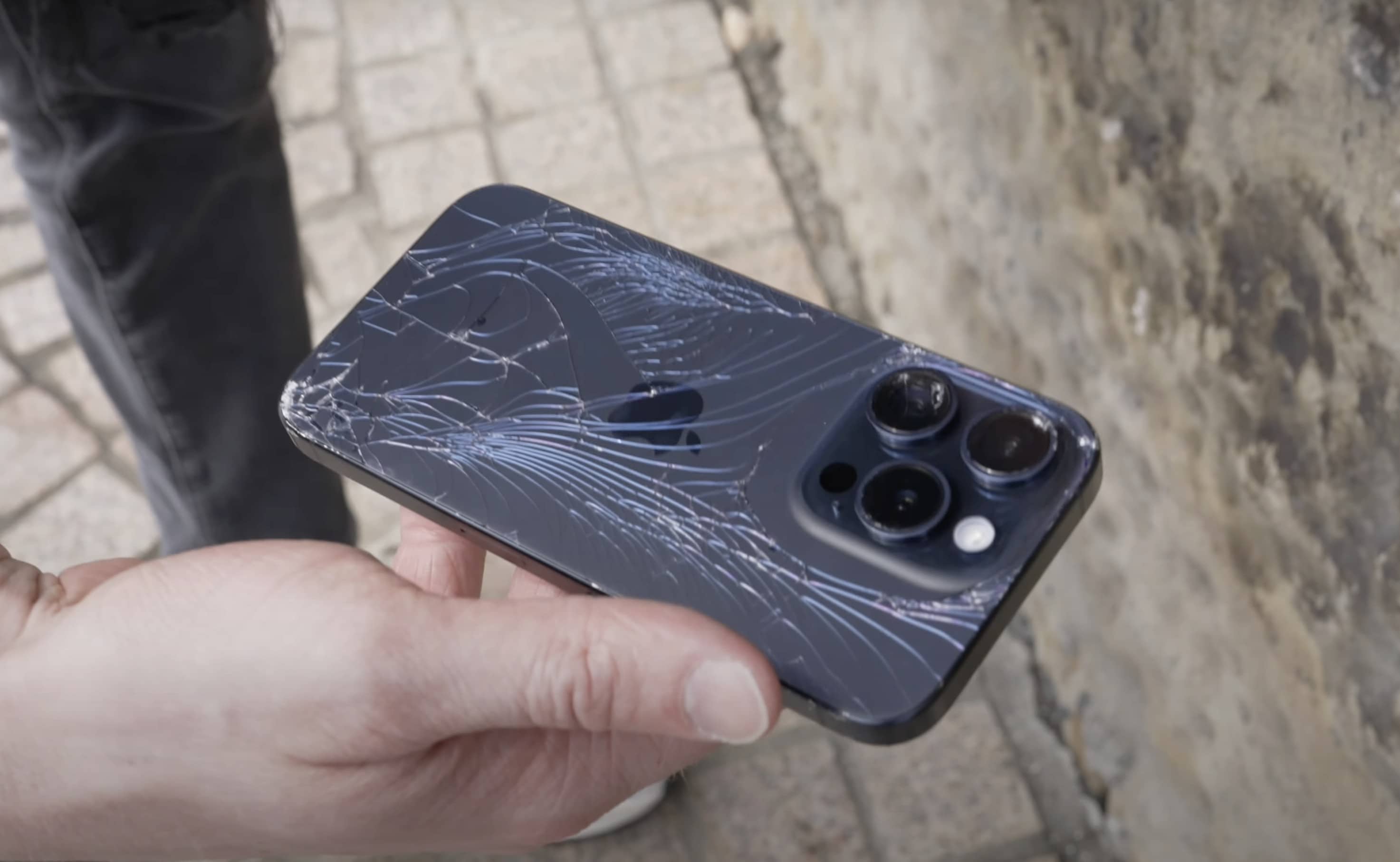 It only took roughly 6-foot drops and a bit higher to badly crack iPhone 15 Pro's front and back.