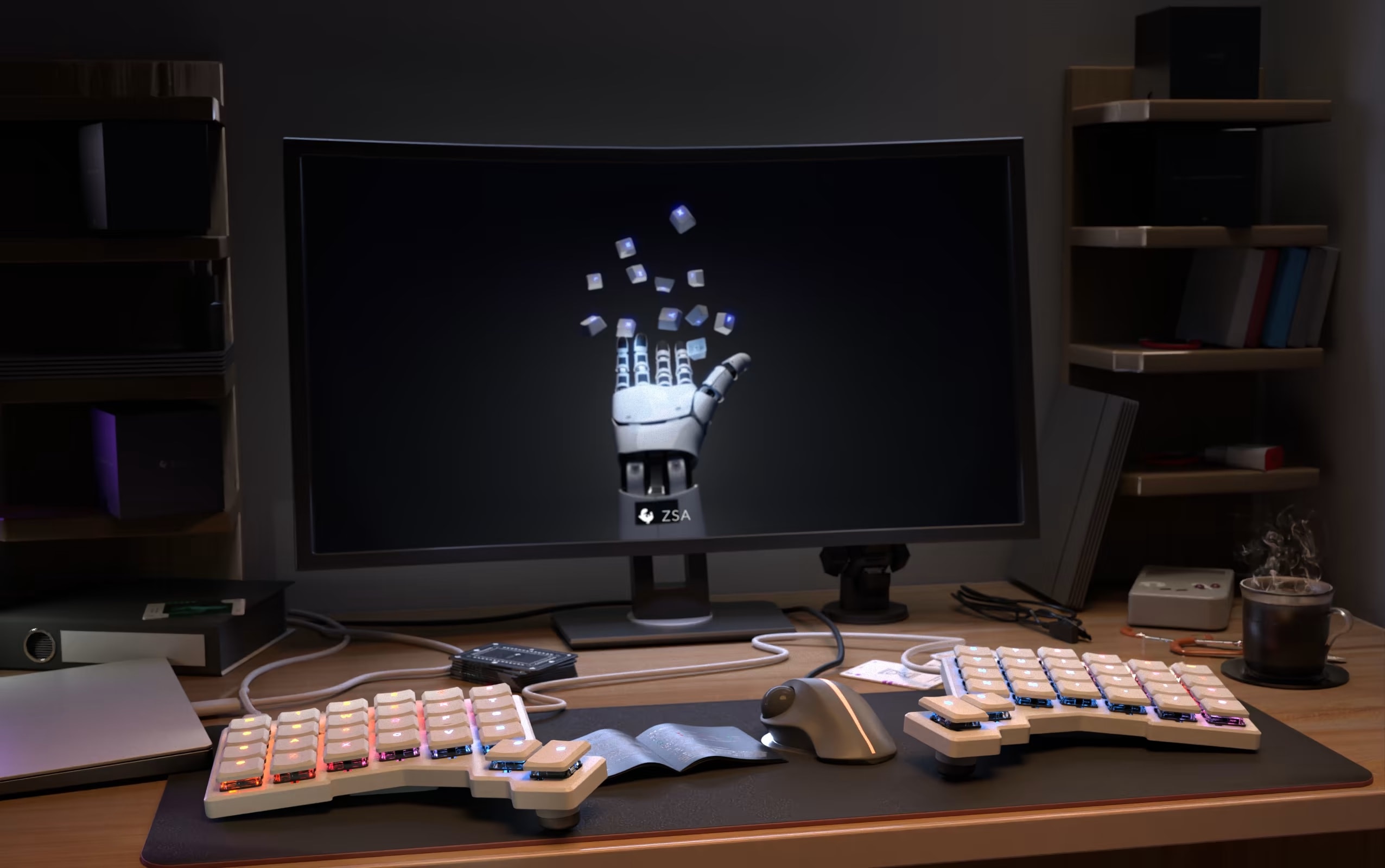 Emphasizing ergonomic typing and loads of customization options, it's especially useful for laptop users, the company said.