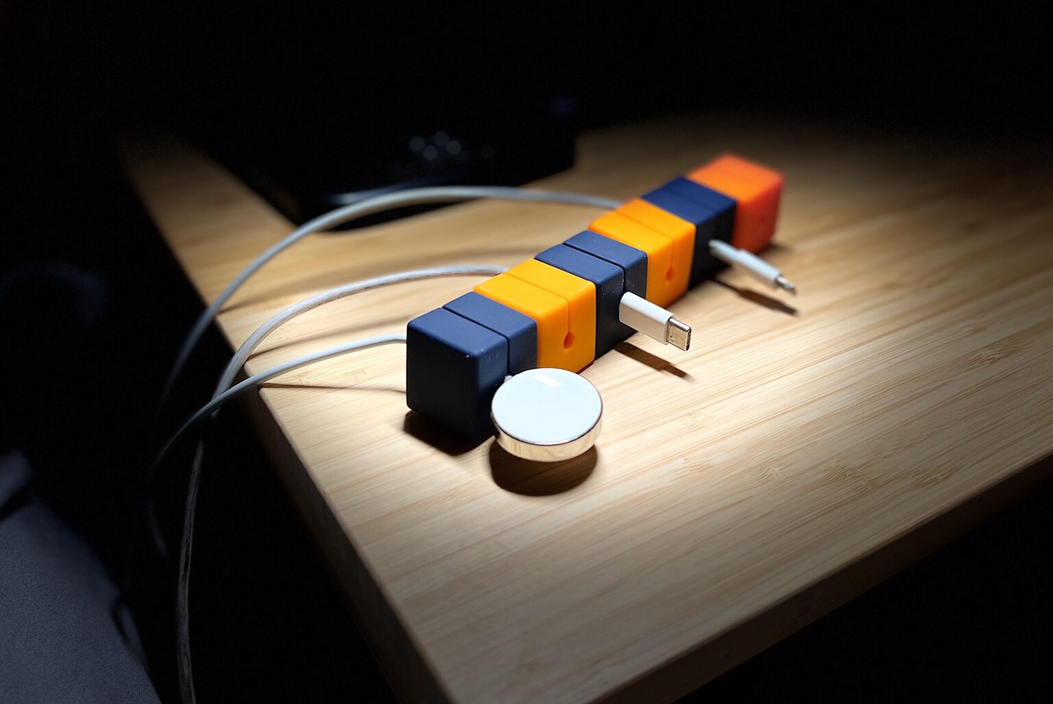 These cable blocks are incredibly handy for taming cable clutter.
