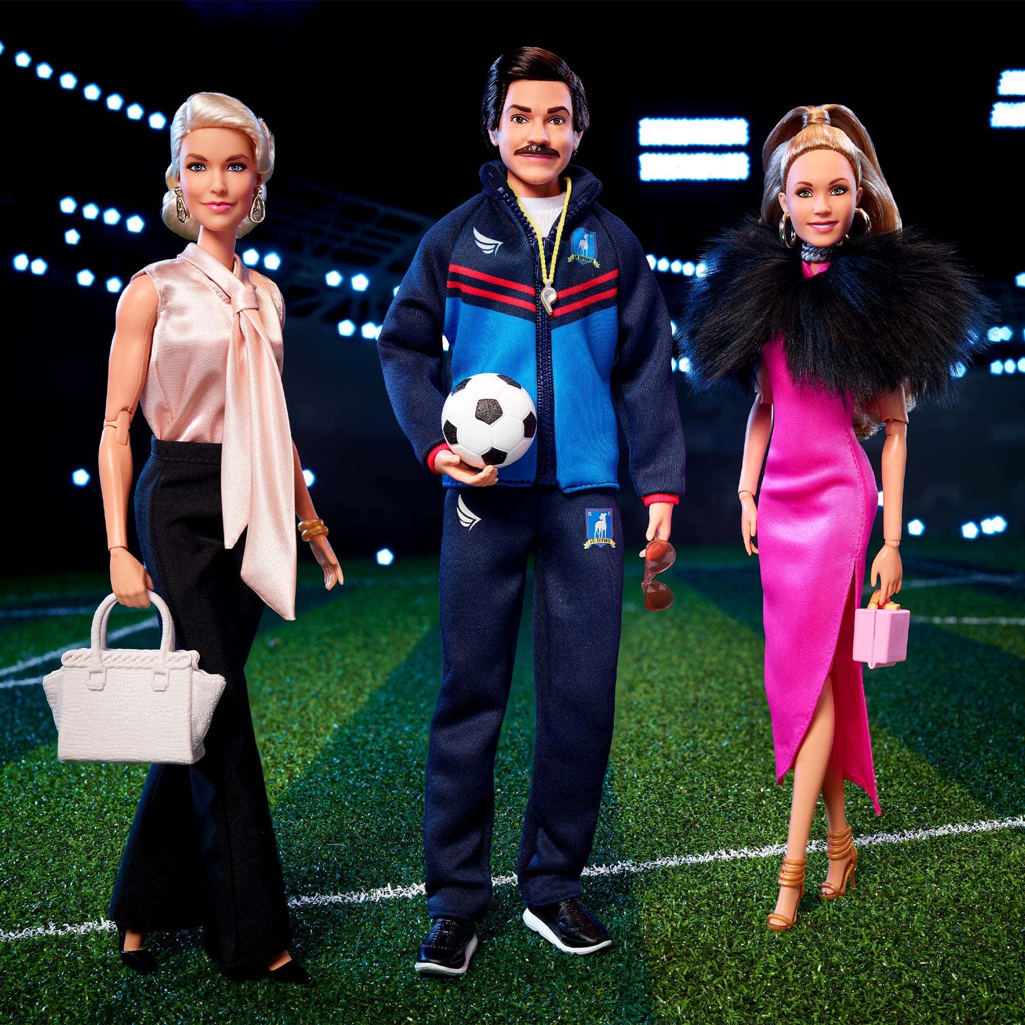 Yup, those are new Barbie dolls based on three 