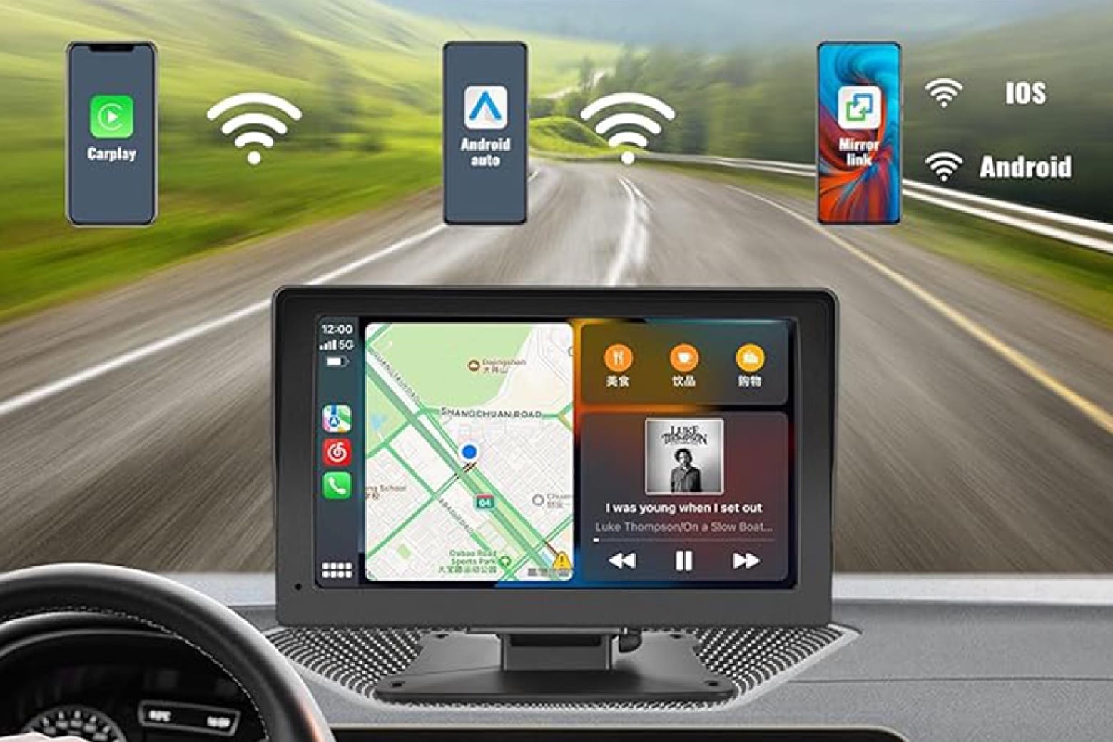 Get full Apple CarPlay functionality with this 7” display, now under $90.