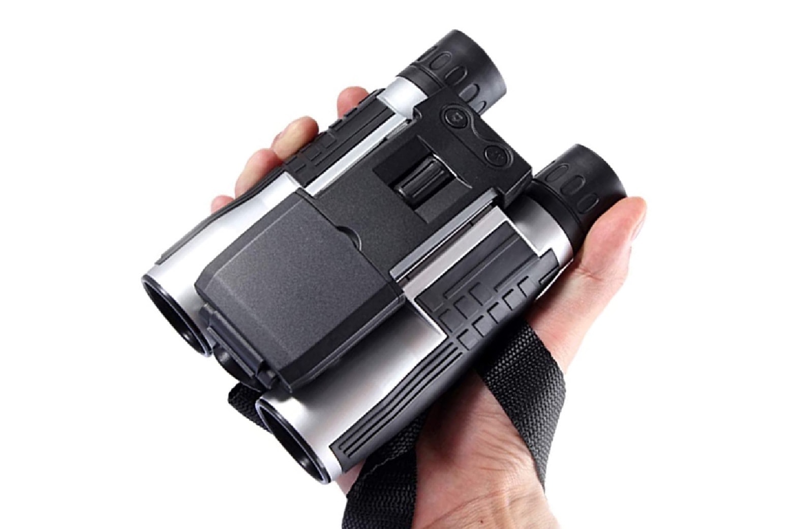 Your favorite outdoor enthusiast can magnify and take pics at 12X with these $90 HD camera binoculars.