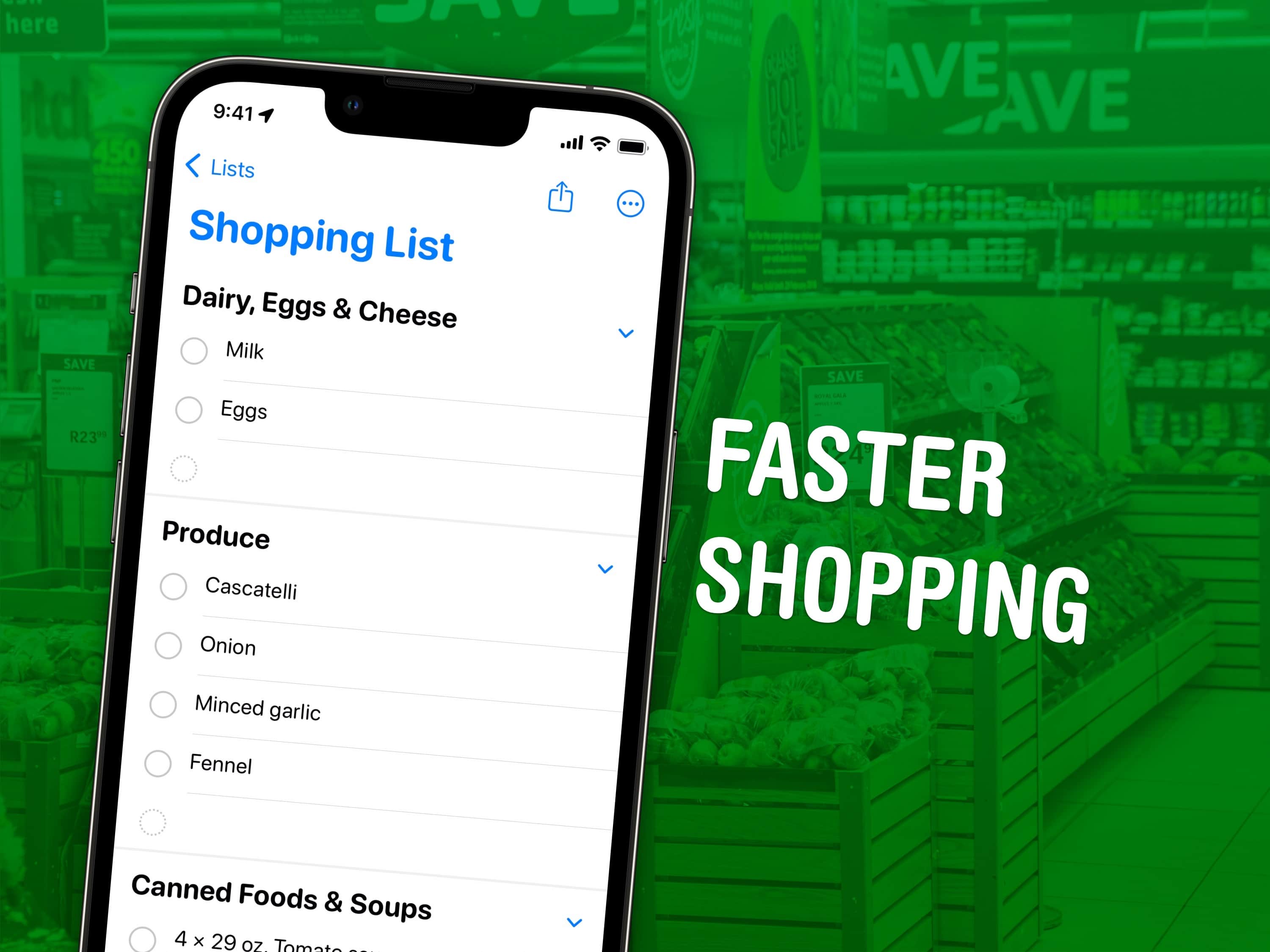 Faster Shopping