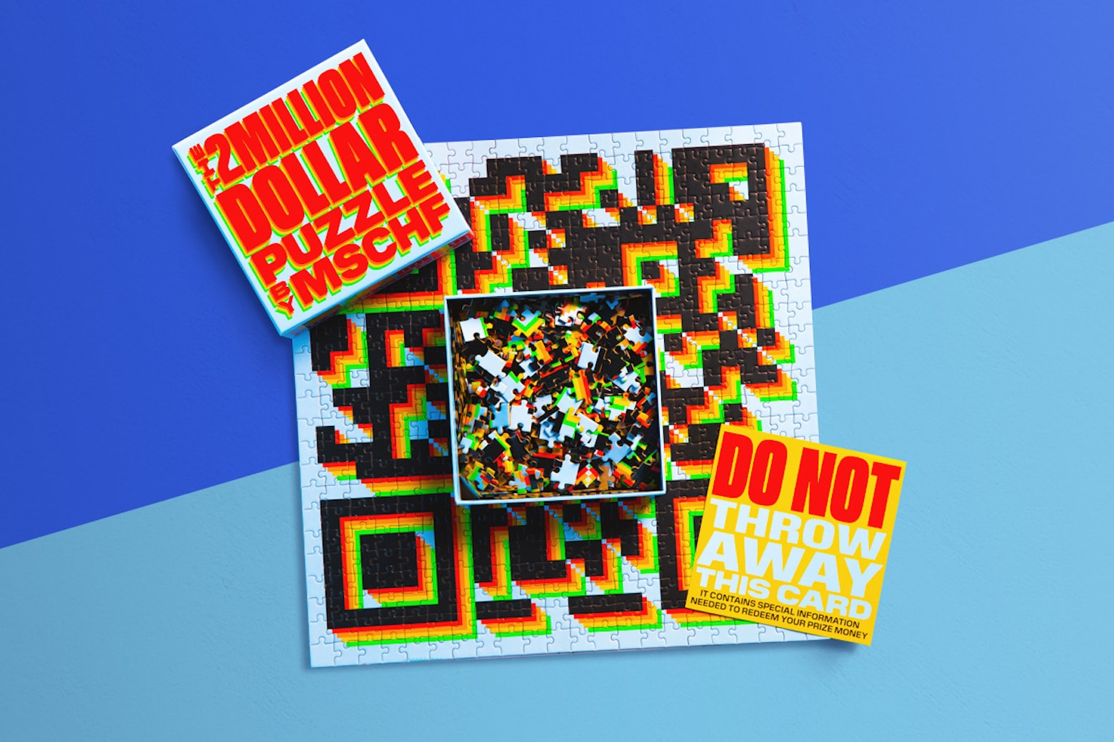 Gift a loved the opportunity to win a $1 million prize with this $30 500-piece jigsaw puzzle.