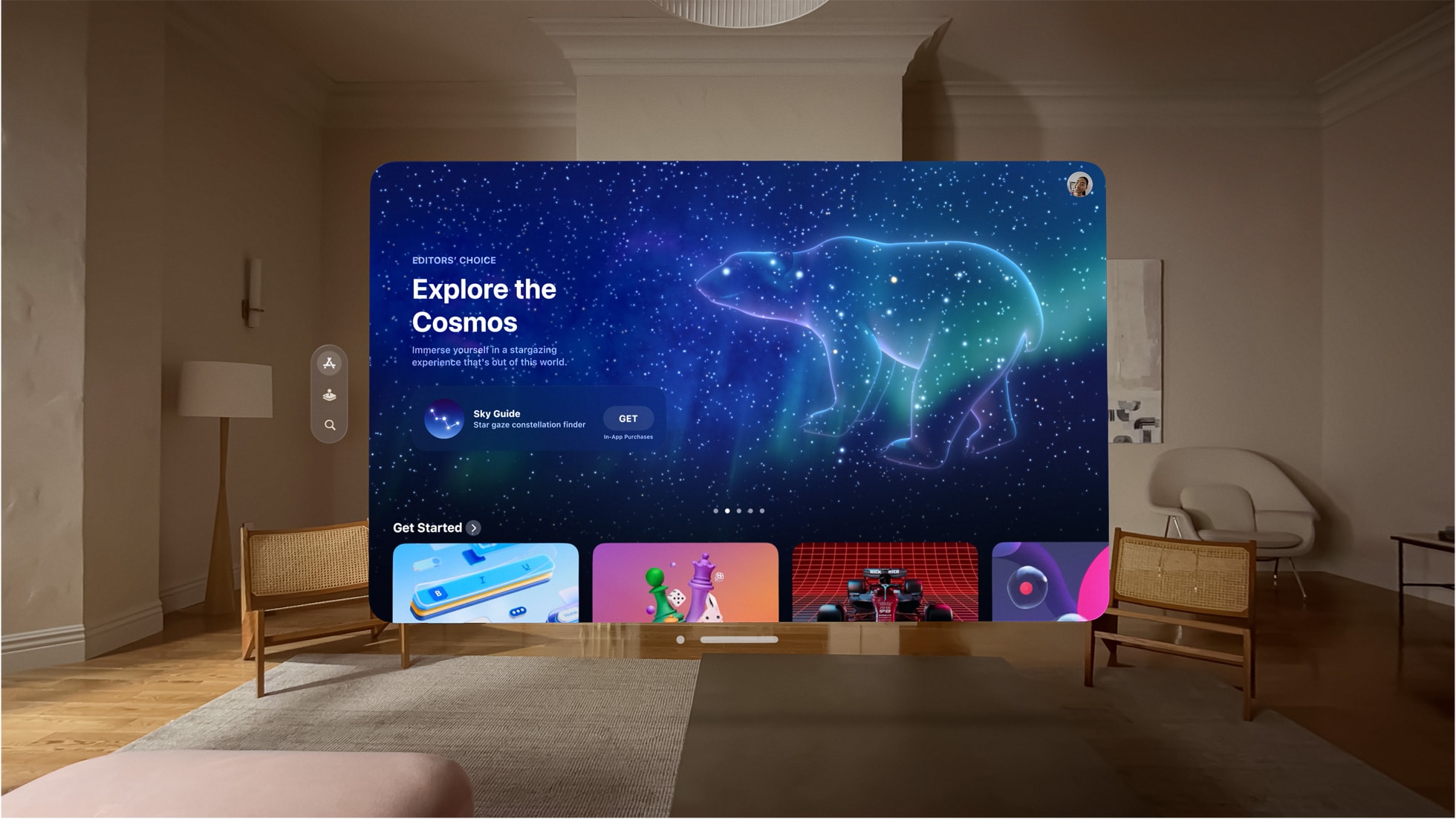An example of an Apple Vision Pro app.
