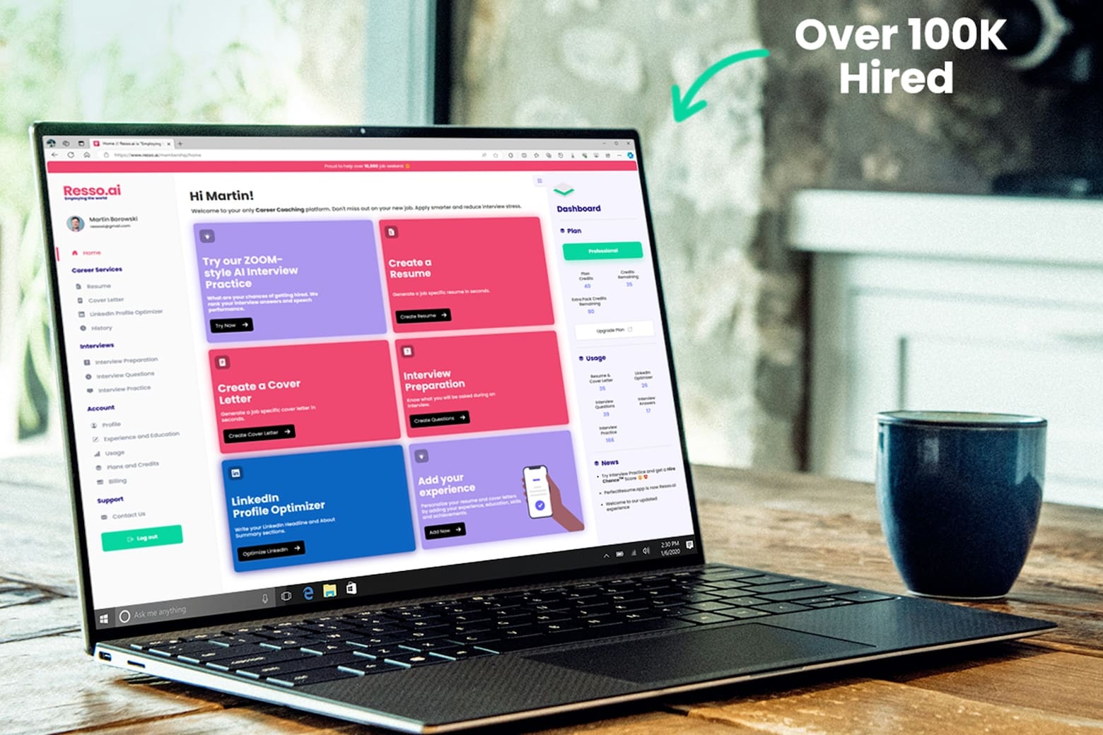 Use AI jobs search tool Resso Professional to get a better job.