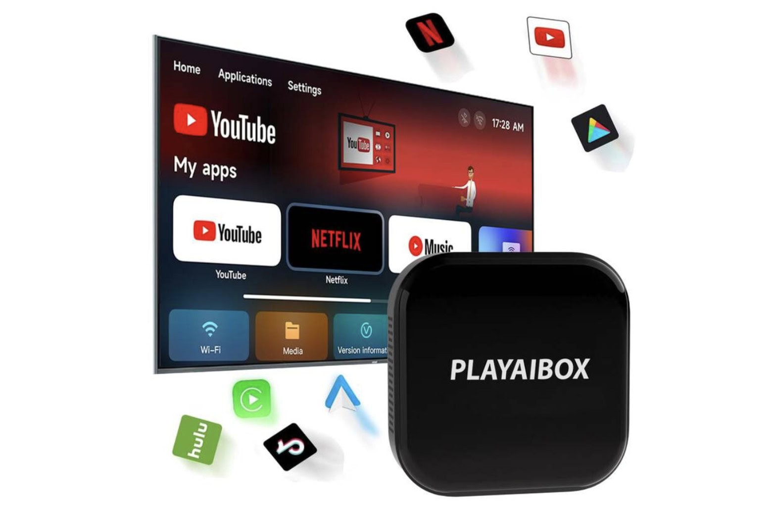 Add streaming abilities to your car with PlayAIBox, a $90 wireless CarPlay adapter.