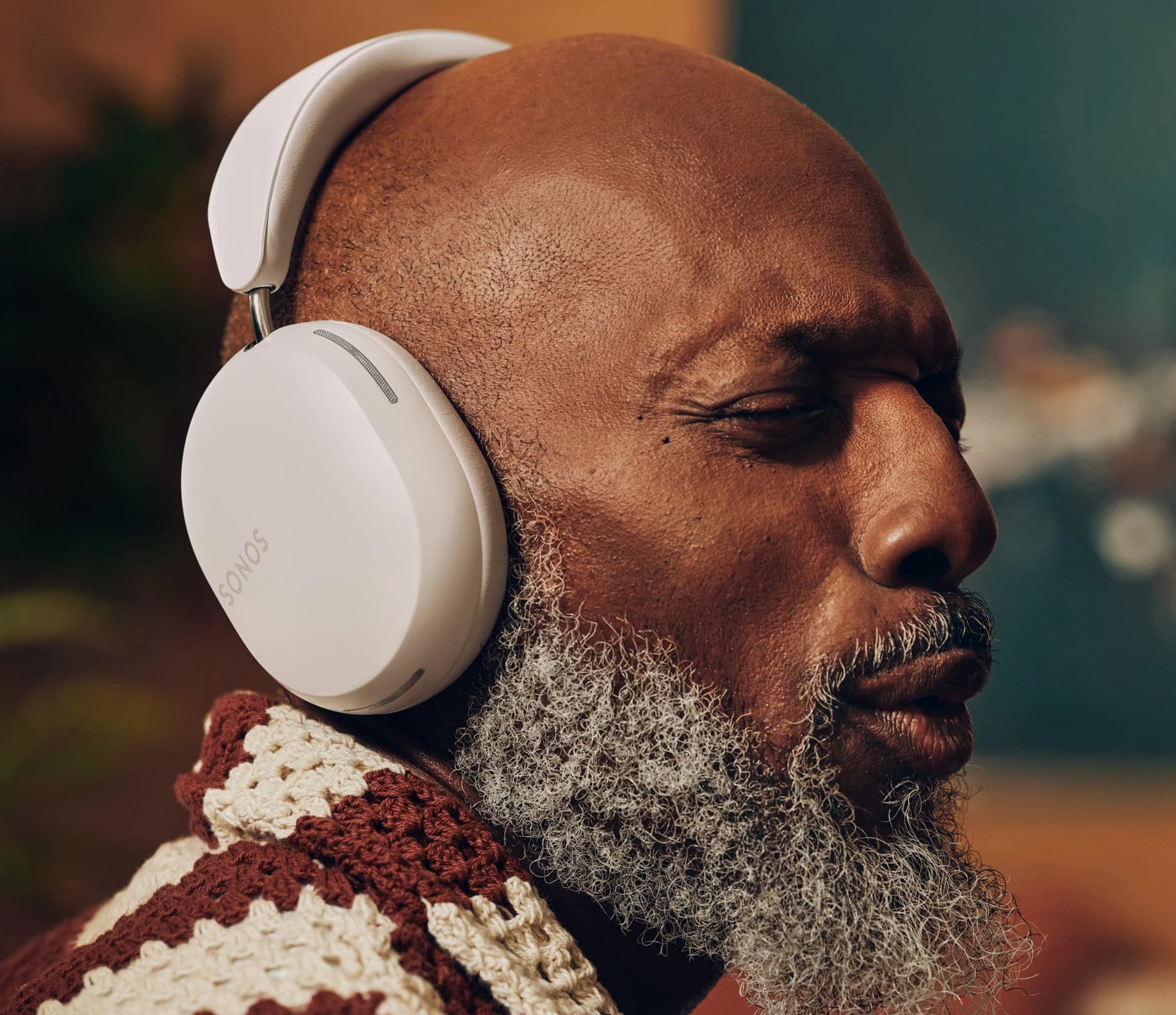 Sonos Ace headphones in soft white