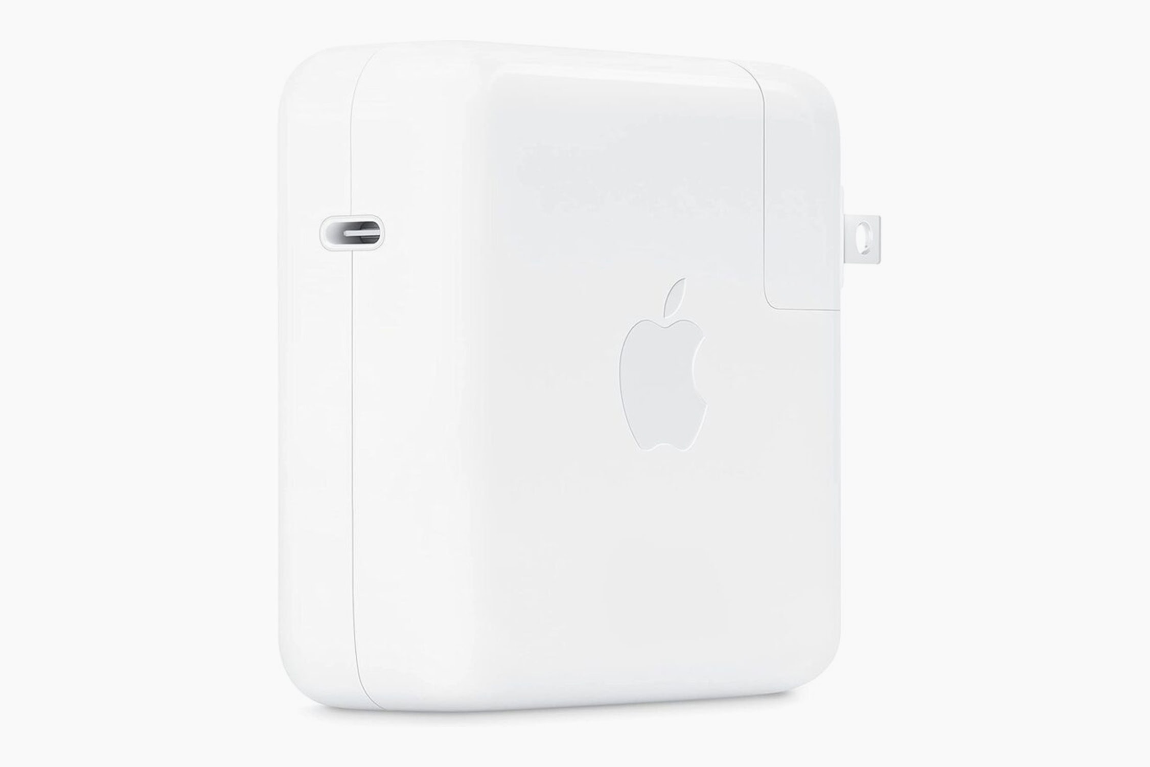 Product shot of Apple 67W USB-C Power Adapter.