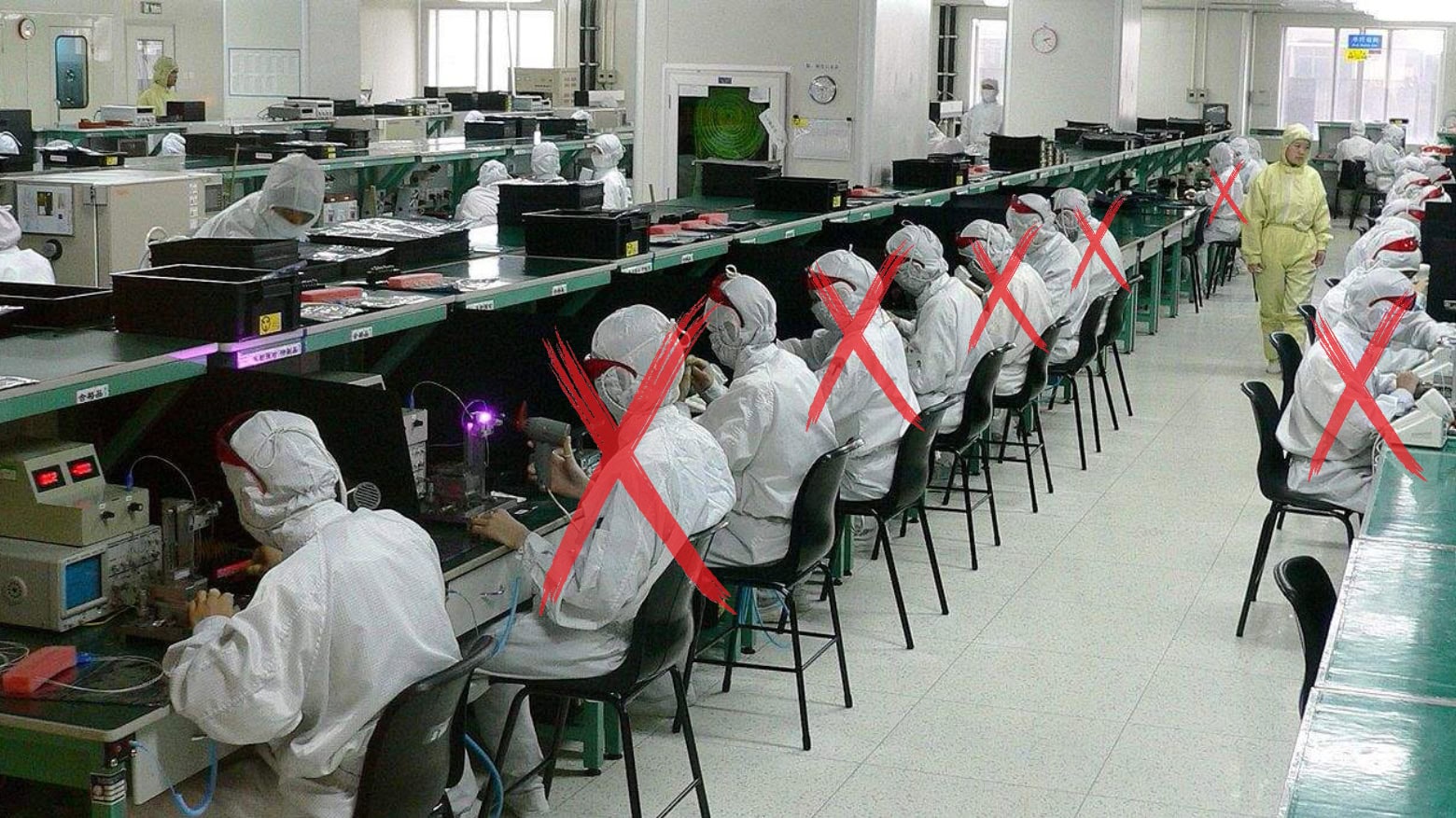 Apple wants to cut number of iPhone assembly workers by half