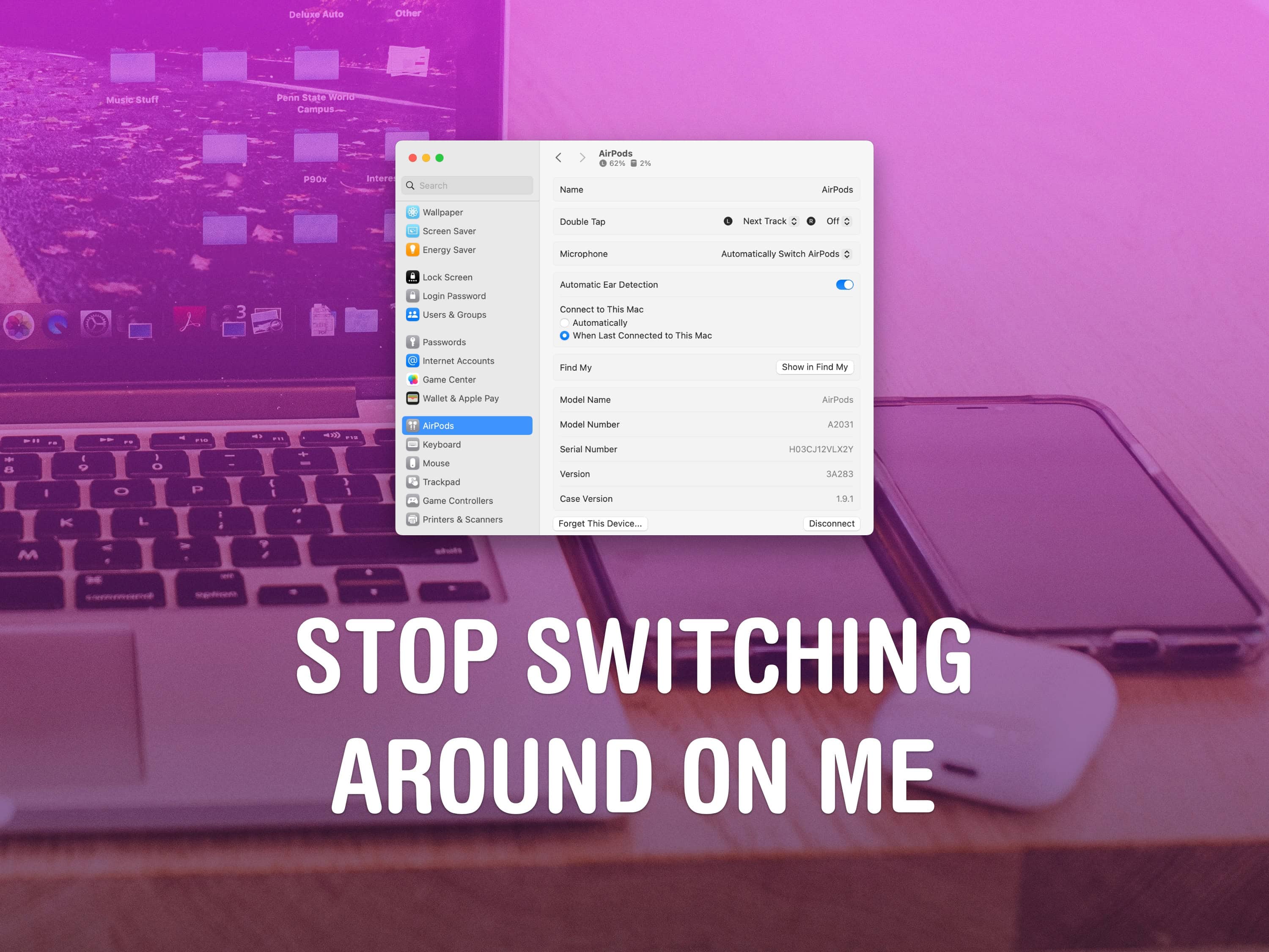 Stop Switching Around On Me