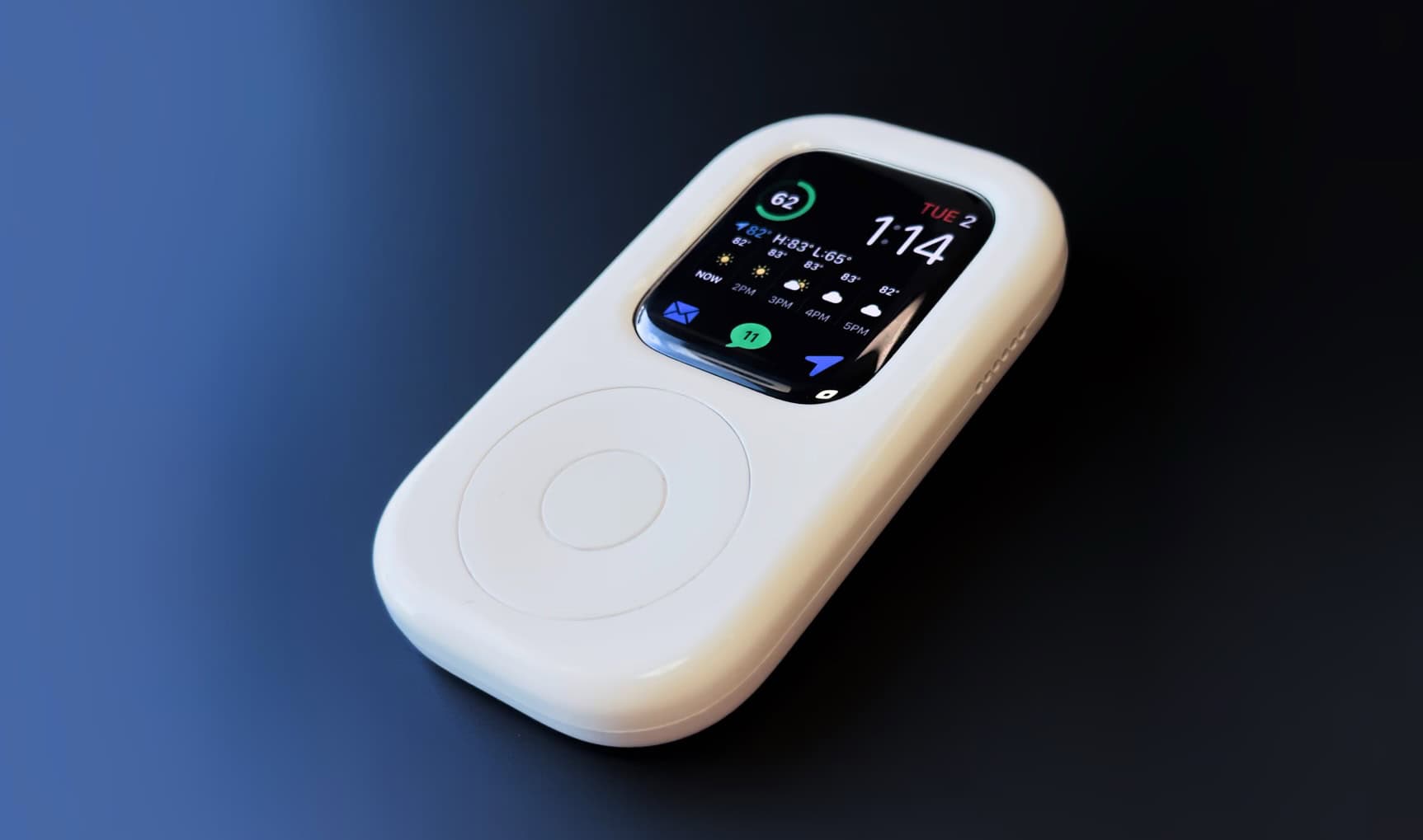 TinyPod is an Apple Watch case that turns the wearable into a pseudo iPod, scroll wheel and all.