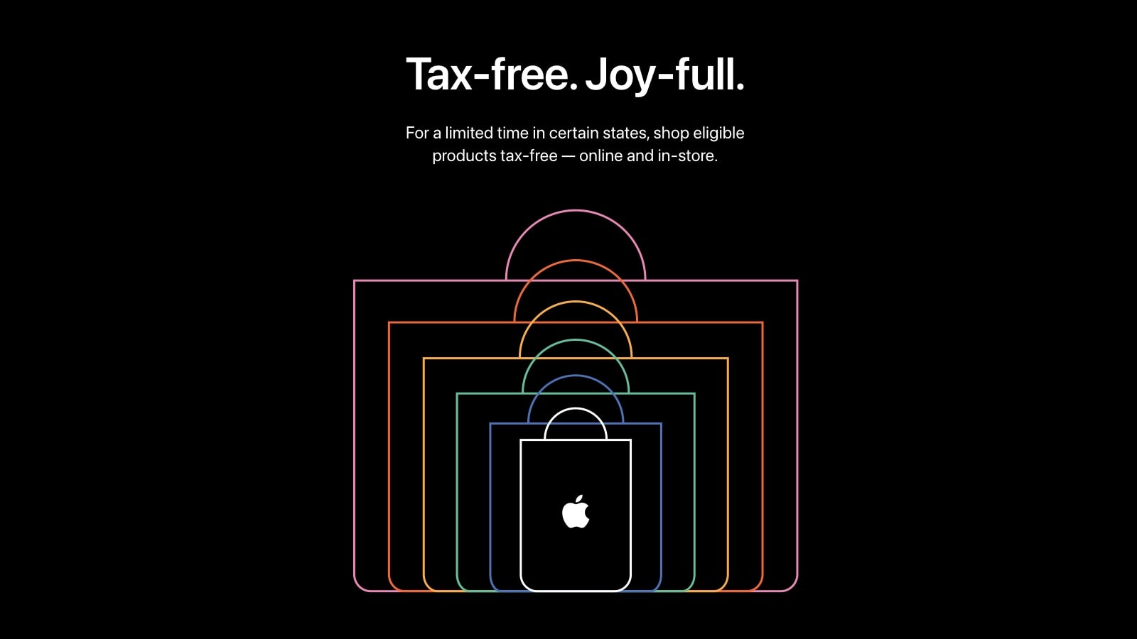 Apple sales tax free holiday in 2024