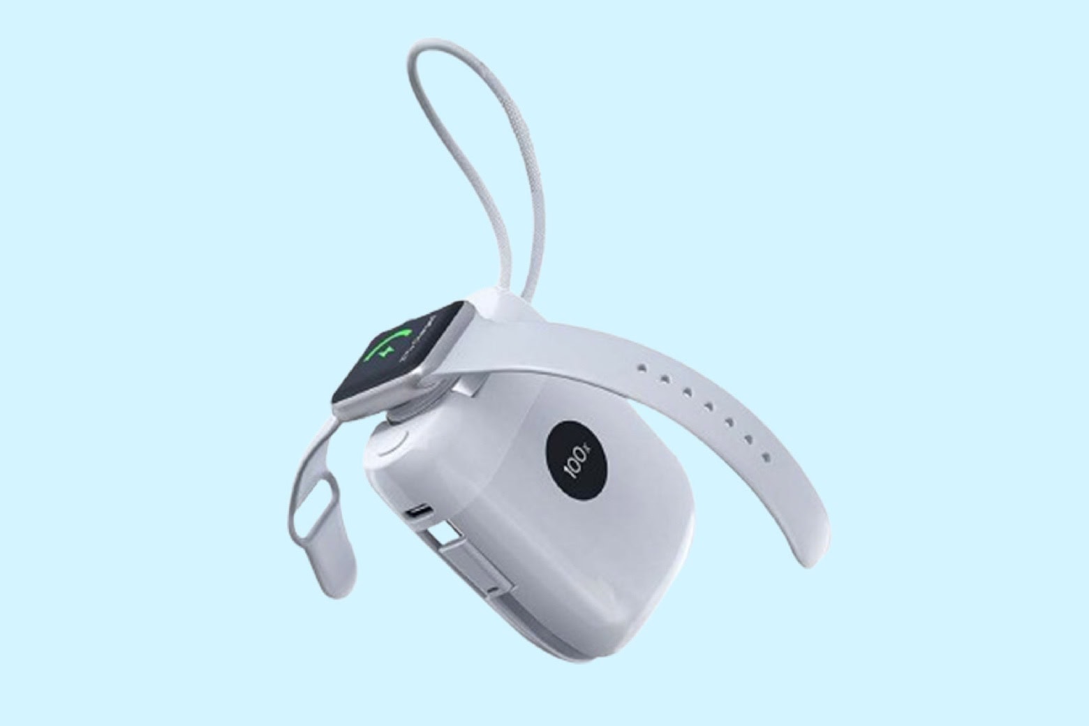 Product photo of the 3-in-1 Wireless Travel Charger.