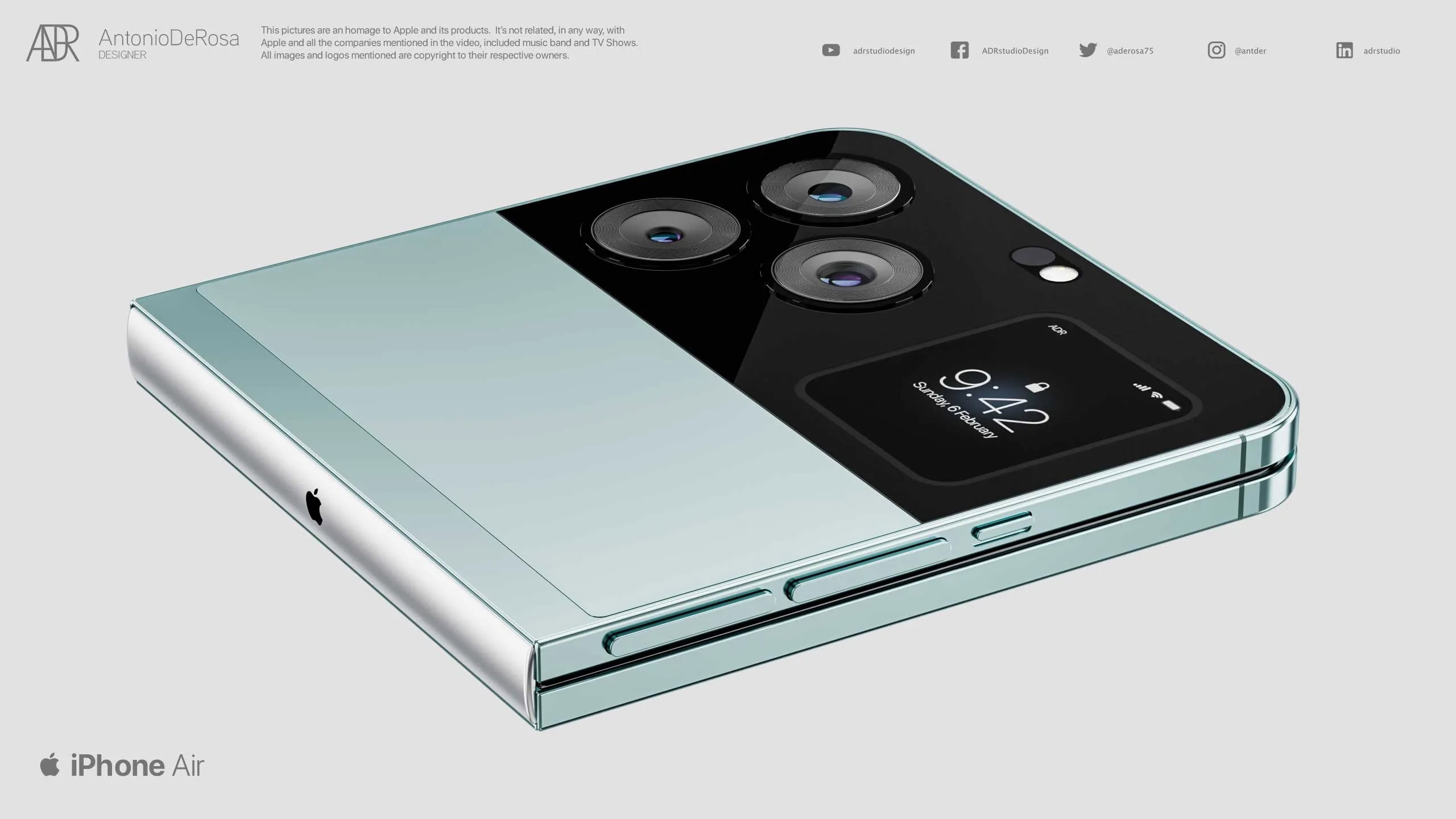 Antonio De Rosa ADR iPhone Air concept