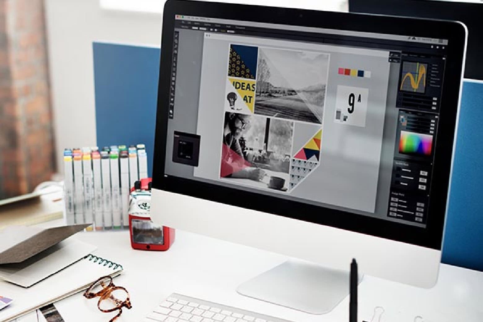 Product photo of the Adobe Photoshop app on the computer, to advertise a sale on Adobe Photoshop Elements and Premiere Elements.