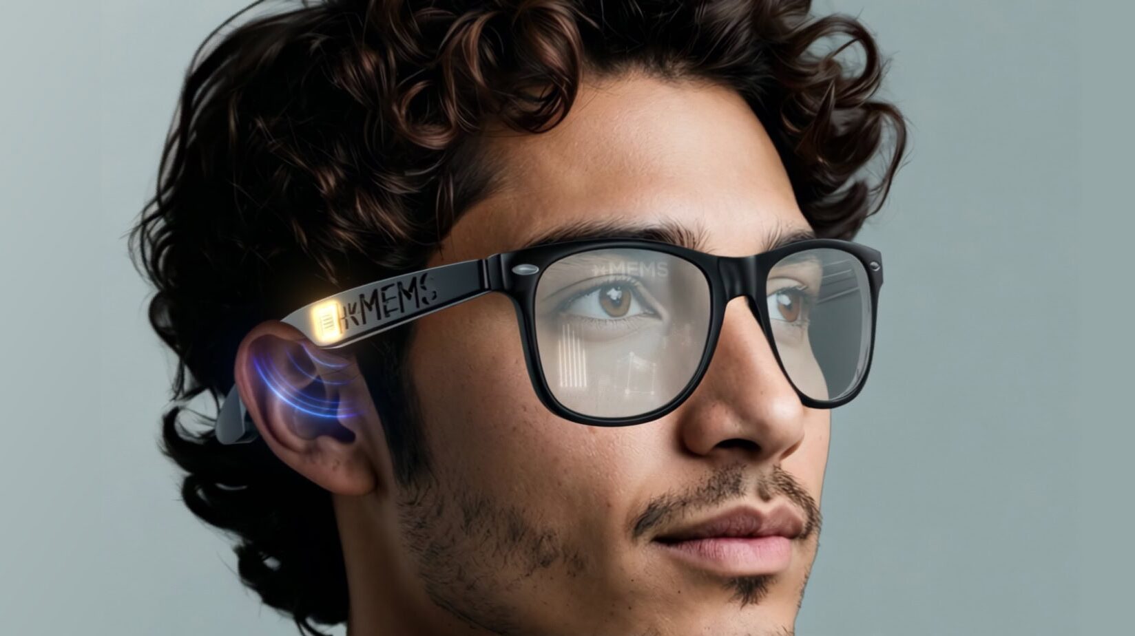 xMEMS Sycamore microspeaker in AR glasses