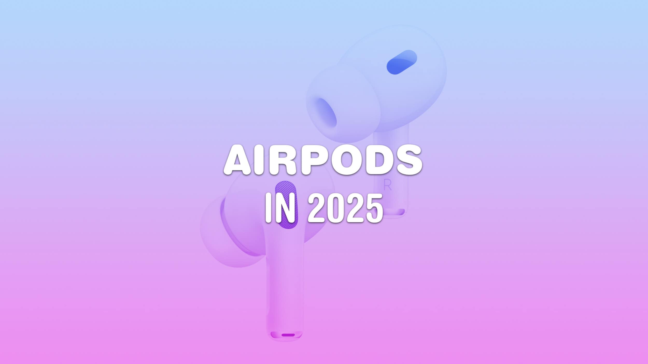 Product photo of AirPods with text 