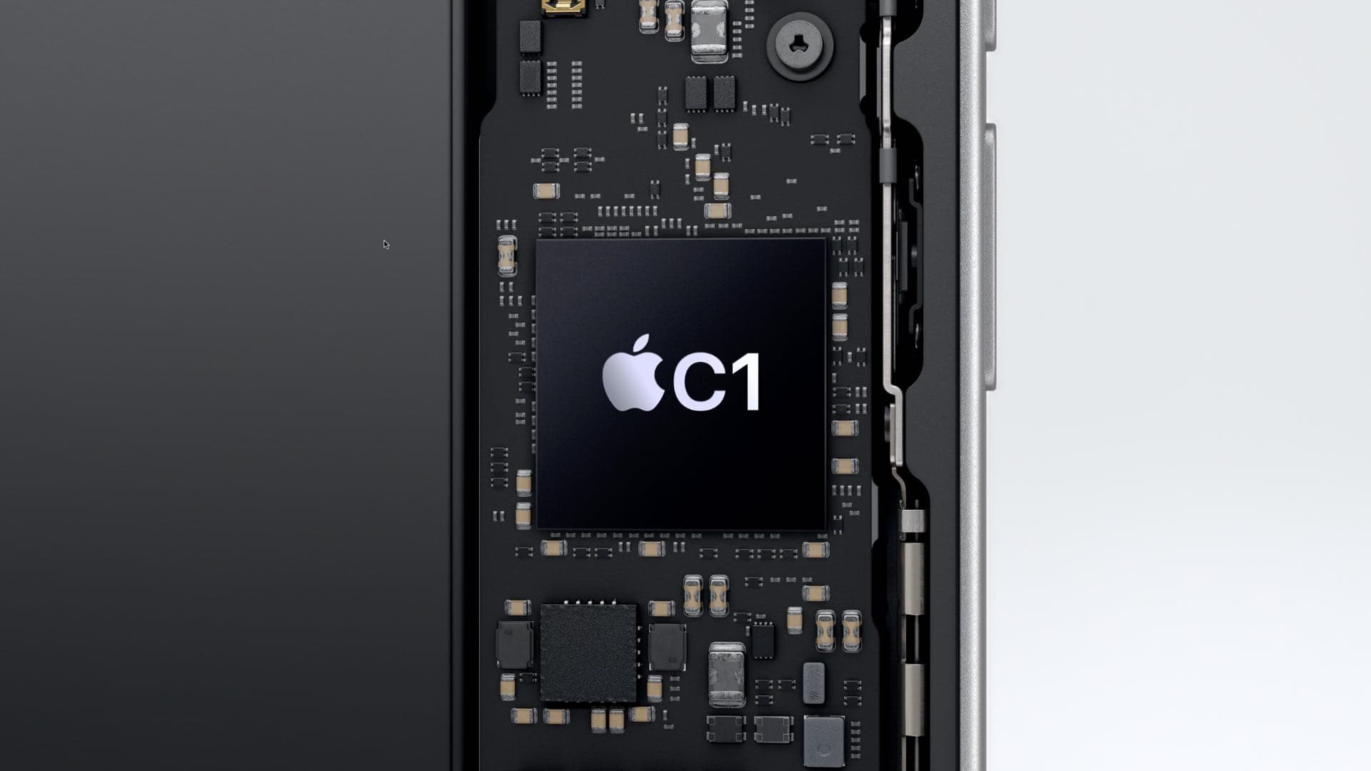 Apple C1 chip in an iPhone 16e