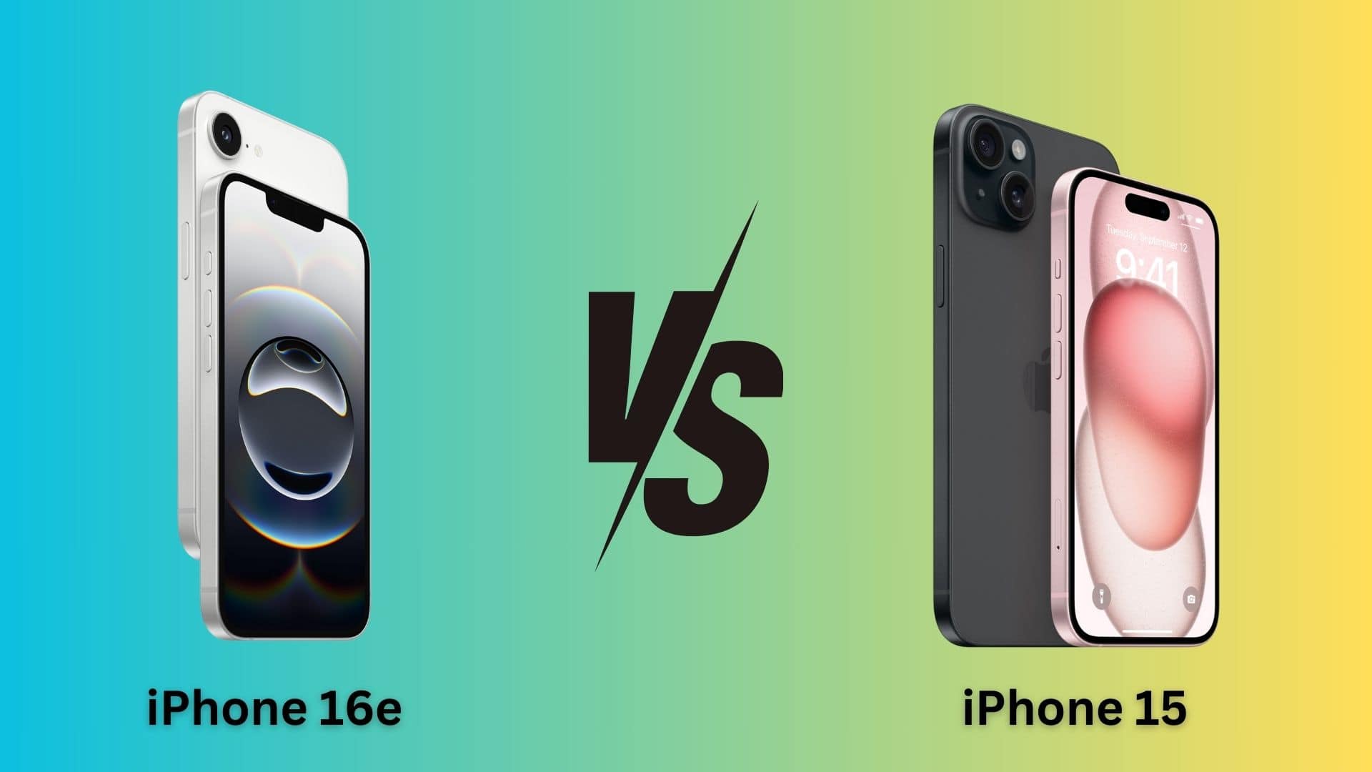 iPhone 16e vs iPhone 15 comparison