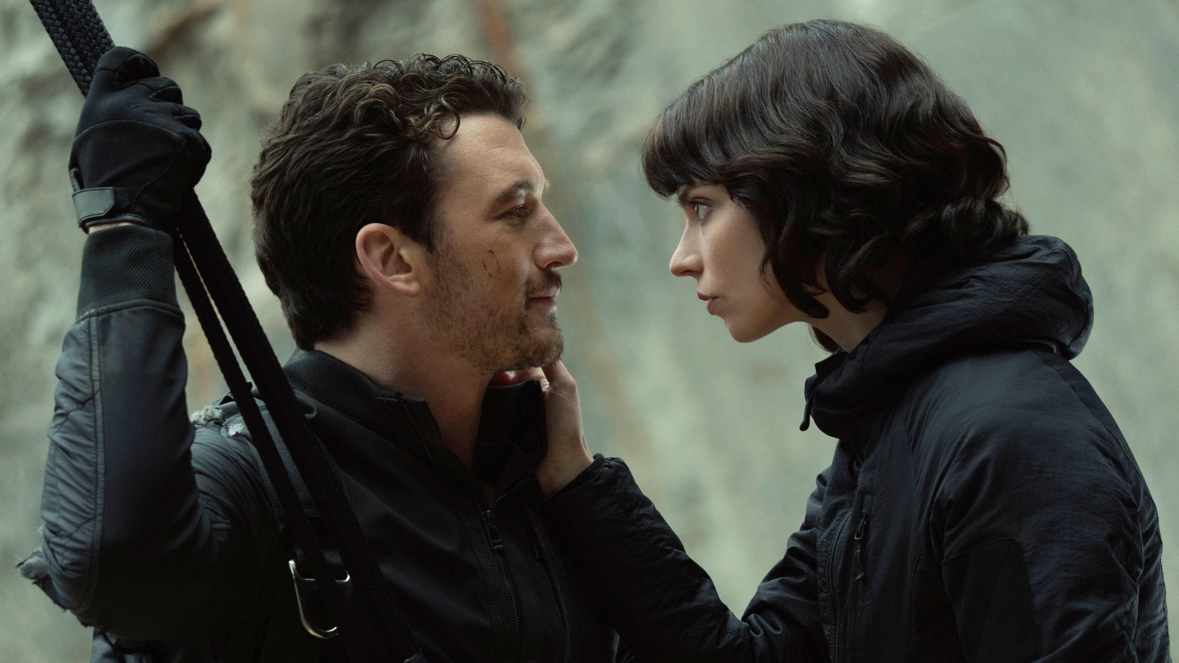 The Gorge on Apple TV+ stars Anya Taylor-Joy and Miles Teller as assassins falling in love.