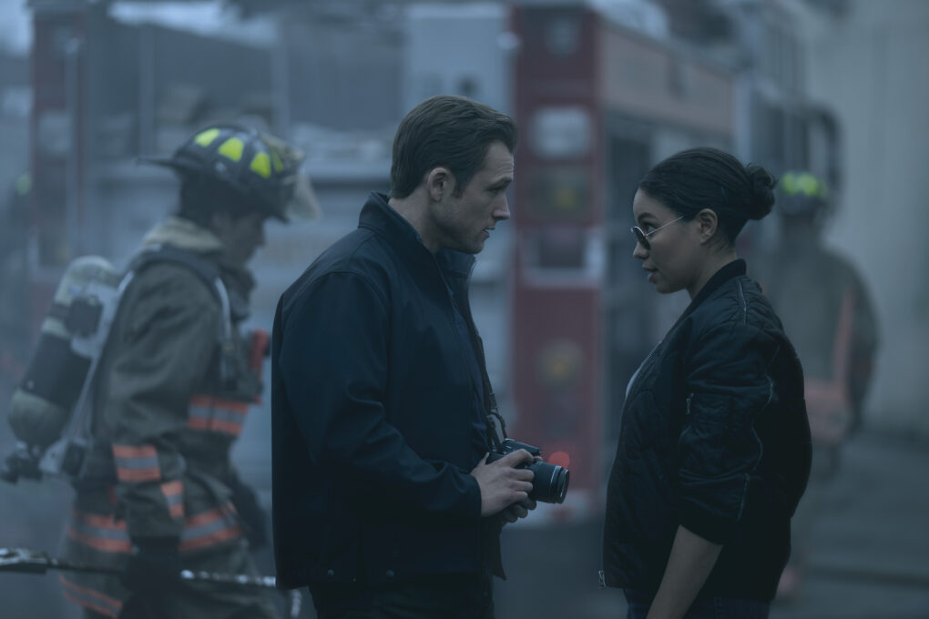 Targon Egerston chases arsonists in Smoke on Apple TV+