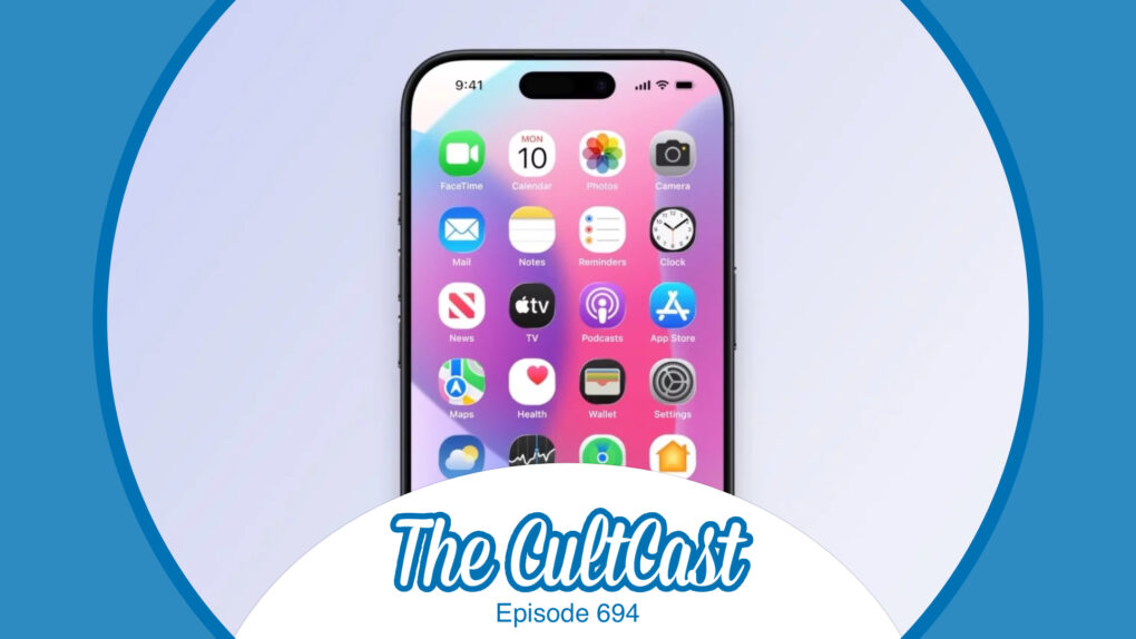 Image of iPhone with leaked iOS 19 Home Screen, along with 