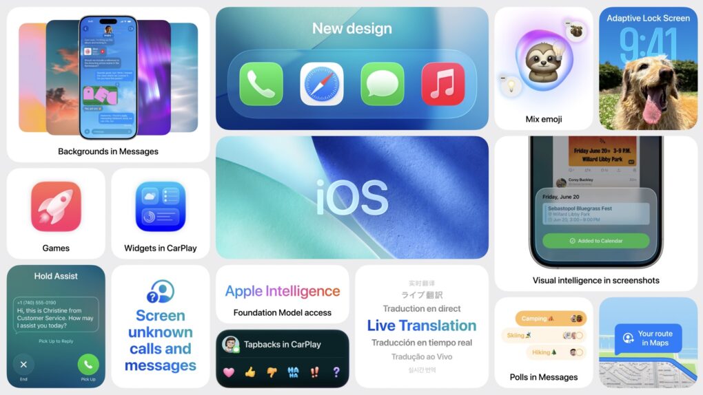 iOS 26 bento box