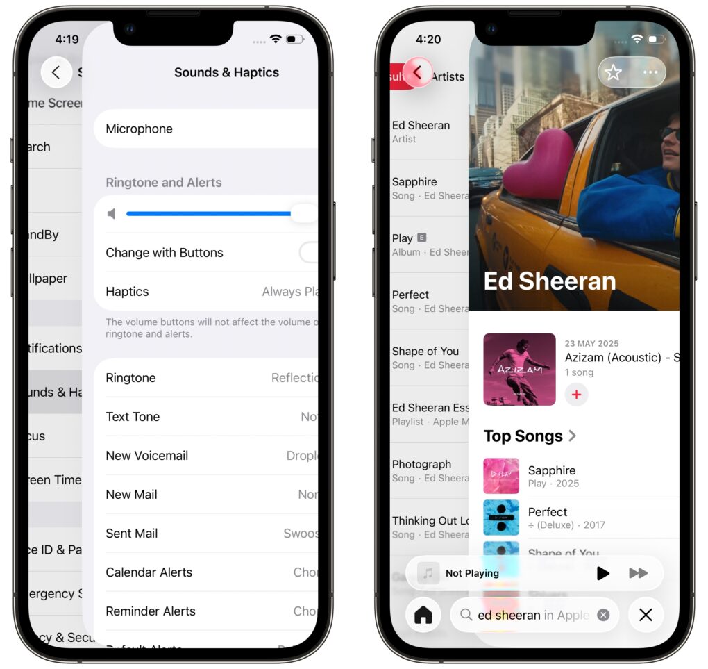 iOS 26 tweaks the swipe gesture