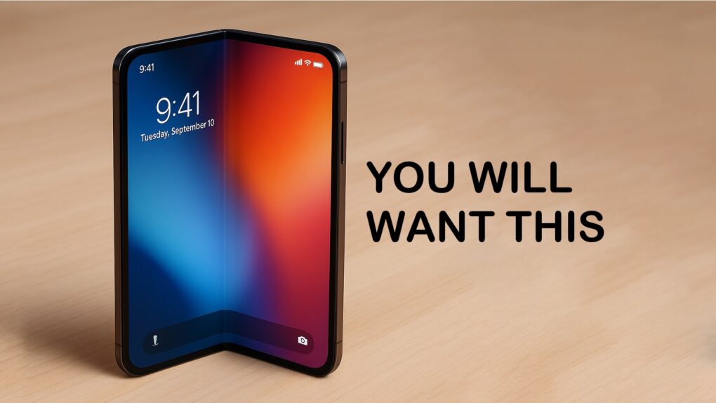 Folding Apple phone