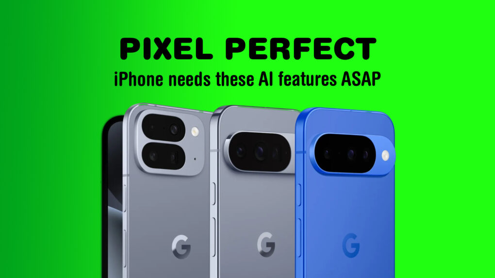 An image of Google's Pixel 10 lineup, with the words, 