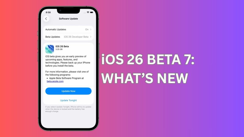 iOS 26 Beta 7