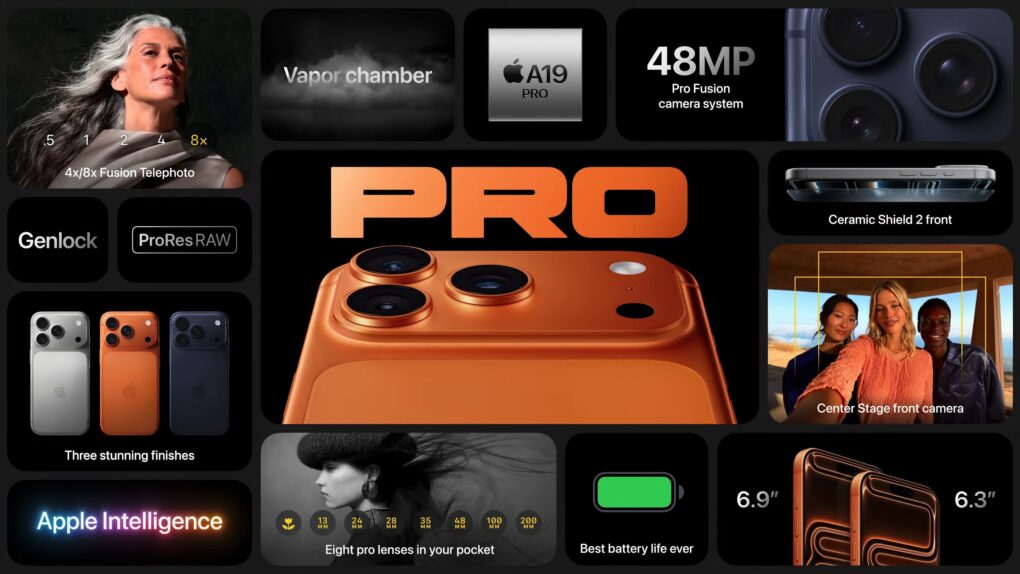 iPhone 17 Pro bento box