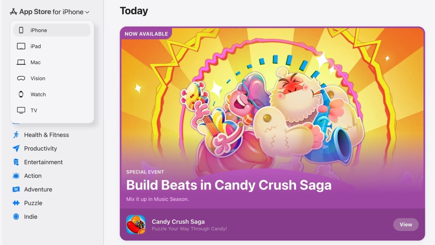 Apple App Store on the web